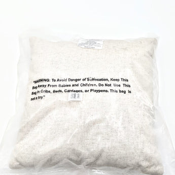 Meet Me Under the Mistletoe' Embroidered Square Christmas Throw Pillow Ivory - Threshold™