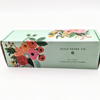 Rifle Paper Co. Pillar candles (Garden Party)(Set of two)