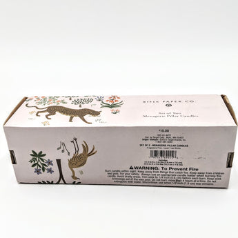 Rifle Paper Co. Pillar Candles (Menagerie) (Set of two)