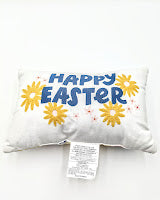 Room Essentials Floral Happy Easter Lumbar Throw Pillow, Accent Cushion