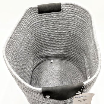 Decorative Coiled Rope Basket Grey - Brightroom™