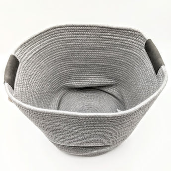 Decorative Coiled Rope Basket Grey - Brightroom™