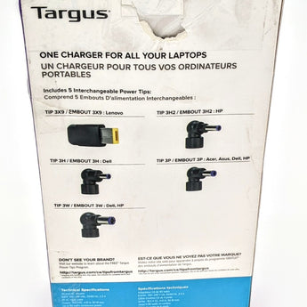 Targus Universal Laptop Charger - Black (APA90US)