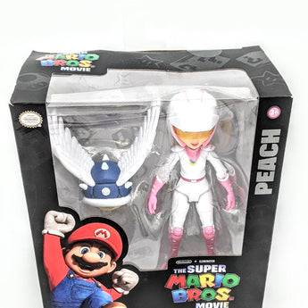 The Super Mario Bros. Movie 5 Inch Figure Series: Peach, Motorcycle Outfit, Spiny Blue Shell