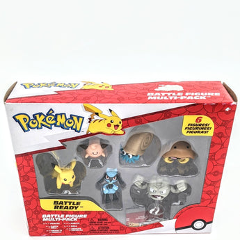 Pokemon Battle 2-Inch Figure 6-Pack: Pikachu, Cleffa, Omanyte, Kabuto, Riolu & Geodude