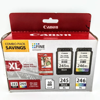 Canon PG-245XL/CL-246XL Ink/Photo Paper Pack, Compatible to MX490, MX492, MG2522, MG3020,MG2920,MG2924,iP2820,MG2525 and MG2420