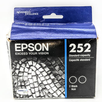 EPSON 252 DURABrite Ultra Ink Standard Capacity Black Cartridge (T252120-S) Works with WorkForce WF-3620, WF-3640, WF-7110, WF-7610, WF-7620, WF-7710, WF-7720, WF-7210