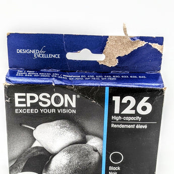 EPSON 126 DURABrite Ultra Ink Black Dual Cartridge For WF-3520, WF-3530, WF-3540, WF-520, WF-545, WF-630, WF-633, WF-635, WF-645, WF-7010, WF-7510, WF-7520, WF-840, WF-845 and other select models