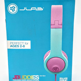 JLab JBuddies Folding Gen 2 Kids Headphones (Purple/Teal)