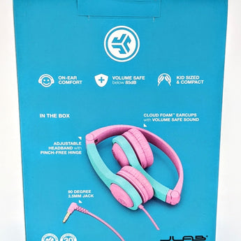 JLab JBuddies Folding Gen 2 Kids Headphones (Purple/Teal)