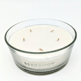 5-Wick Clear Glass Bergamot Knob-Lid Jar Candle 28oz - Hearth & Hand™ with Magnolia: Soy-Blend, Farmhouse Style