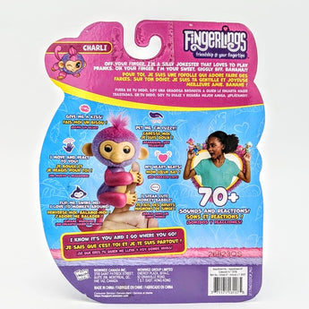 Fingerlings 2023 Baby Monkey Reacts Charlie Purple