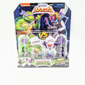 Legends of Akedo Teenage Mutant Ninja Turtles Donatello vs Baxter Stockman Mini Battling Action Figure VERSUS Pack