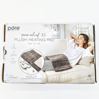 Pure Enrichment® PureRelief XL Heating Pad - 12" x 24" Electric Heating Pad (Blue)