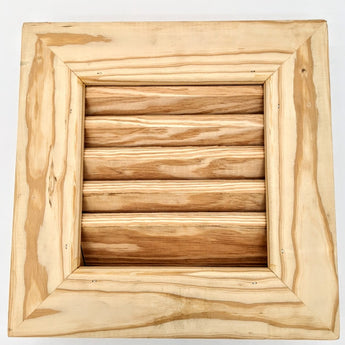 Ekena Millwork Vertical Gable Vent Gable Vent, 12"W x 12"H, Pine, Unfinished