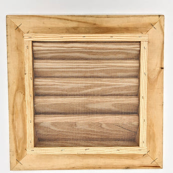 Ekena Millwork Vertical Gable Vent Gable Vent, 12"W x 12"H, Pine, Unfinished