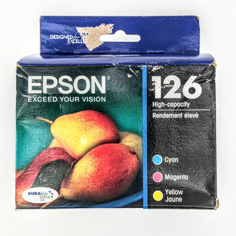 EPSON 126 DURABrite Ultra Ink Black & Color Combo Pack For WF-3520, WF-3530, WF-3540, WF-520, WF-545, WF-630, WF-633, WF-635, WF-645, WF-7010, WF-7510, WF-7520, WF-840, WF-845