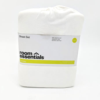 Twin Jersey Sheet Set White - Room Essentials