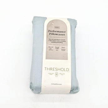 400 Thread Count Solid Performance King Pillowcase Set - Threshold™