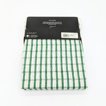 Hearth & Hand - Green Checkered Rectangular Tablecloth Water Resistance Antiwrinkle