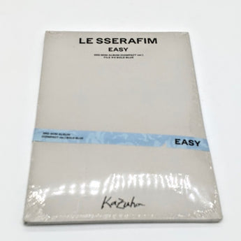 LE SSERAFIM - EASY (CD) (Compact Version) (Bold Blue)