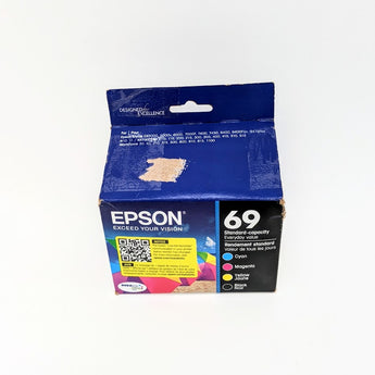 Epson 69 4pk Combo Ink Cartridges - Black/Cyan/Magenta/Yellow (T069120BCS)