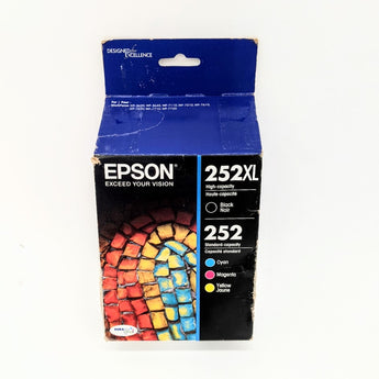 Epson 252 Single, 2pk, 3pk & 4pk Ink Cartridges - Black, Multicolor