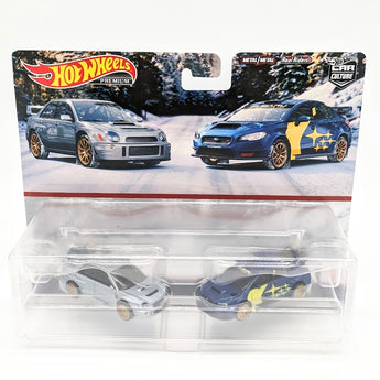 Hot Wheels Premium 2-Pack: Subaru Impreza WRX and 16' Subaru WRX STI