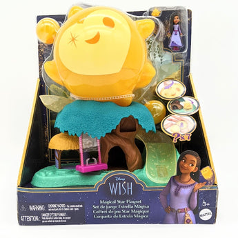 Disney's Wish Magical Star Playset with Asha Mini Doll & 7 Surprise Wish Orbs Including 1 Star Figure & 6 Animal Friends, HPX28