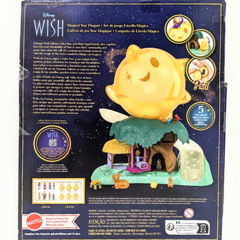 Disney's Wish Magical Star Playset with Asha Mini Doll & 7 Surprise Wish Orbs Including 1 Star Figure & 6 Animal Friends, HPX28