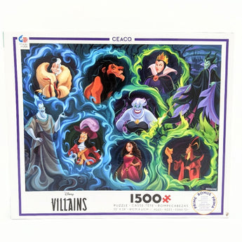 Disney Villains 3 1 500 Piece Jigsaw Puzzle Made by Ceaco