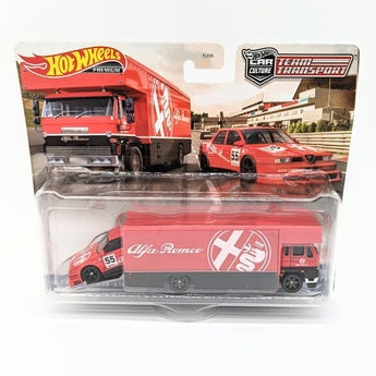 Hot Wheels Team Transport Truck & Race Car Gift for Racing Collectors