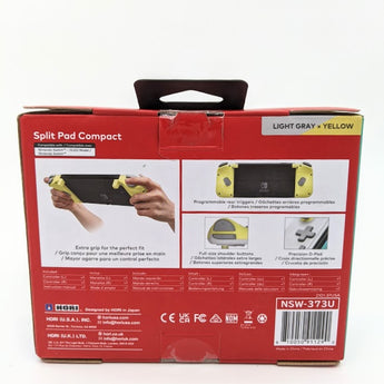 HORI Nintendo Switch Split Pad Compact (Light Gray & Yellow)