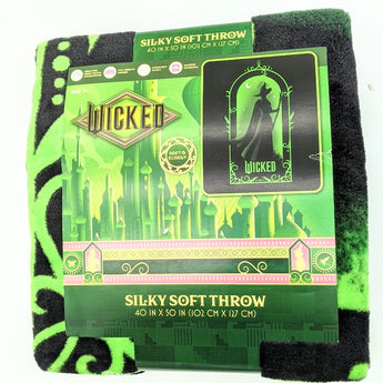 Wicked Elphaba Silhouette Frame Throw Blanket