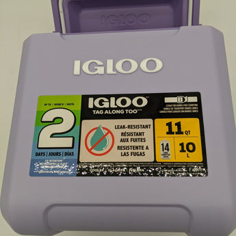 Igloo 11 Qt. Tag Along Too Cooler, Lilac Breeze Solid