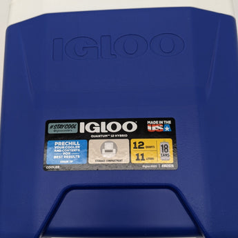 Igloo 18 Cans/12qt Hard-Sided Coolers - Majestic Blue